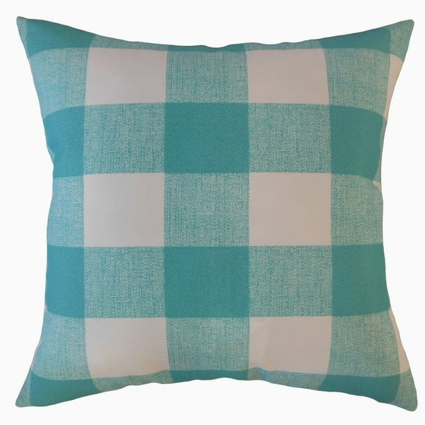 18x18 Aqua Velvet Square Throw Pillow The Pillow Collection 18x18 Aqua Velvet Square Throw Pillow The Pillow Collection